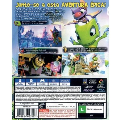 Yooka-Laylee - Ps4 (Seminovo)
