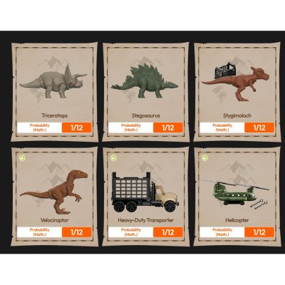 Blokees Jurassic World: Terraventure (Série 01) | Blind Box De Dinossauros & Veículos