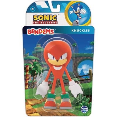 Boneco Knuckles - Sonic The Hedgehog Bend-Ems