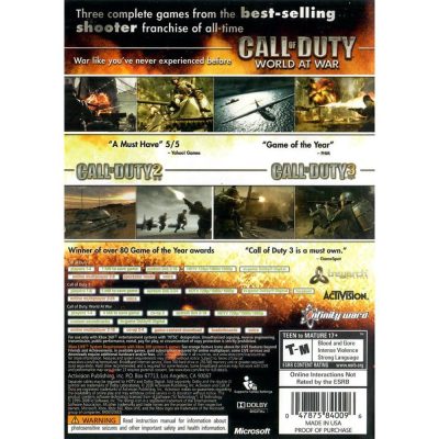 Call Of Duty The War Collection - Xbox 360 (Seminovo)