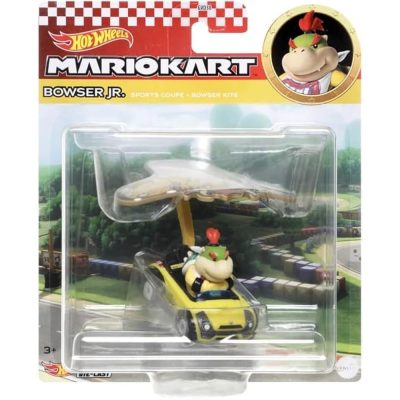 Carrinho Hot Wheels Mario Kart Gliders- Bowser Jr. (Sports Coupe)