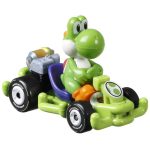 Carrinho Hot Wheels Mario Kart - Yoshi Verde (Kart Pipe Frame)