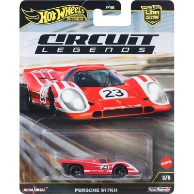 Carrinho Hot Wheels Premium - Porsche 917 Kh (Circuit Legends) - Pneus De Borracha