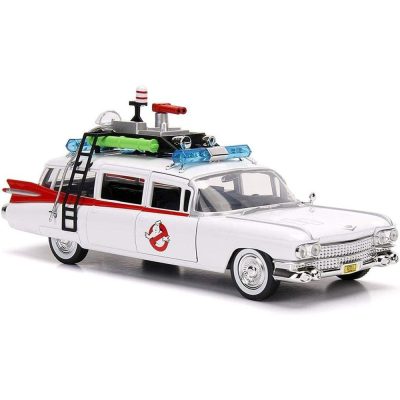 Carrinho Miniatura Ghostbusters Ecto-1 - Jada Hollywood Rides Escala 1/24