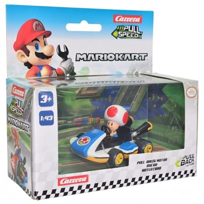 Carrinho Toad Mario Kart 1:43 – Fricção Pull-Back – Carrera Play