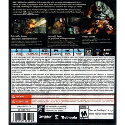 Doom 3 Bfg Edition Com Poster - Ps3 (Seminovo)