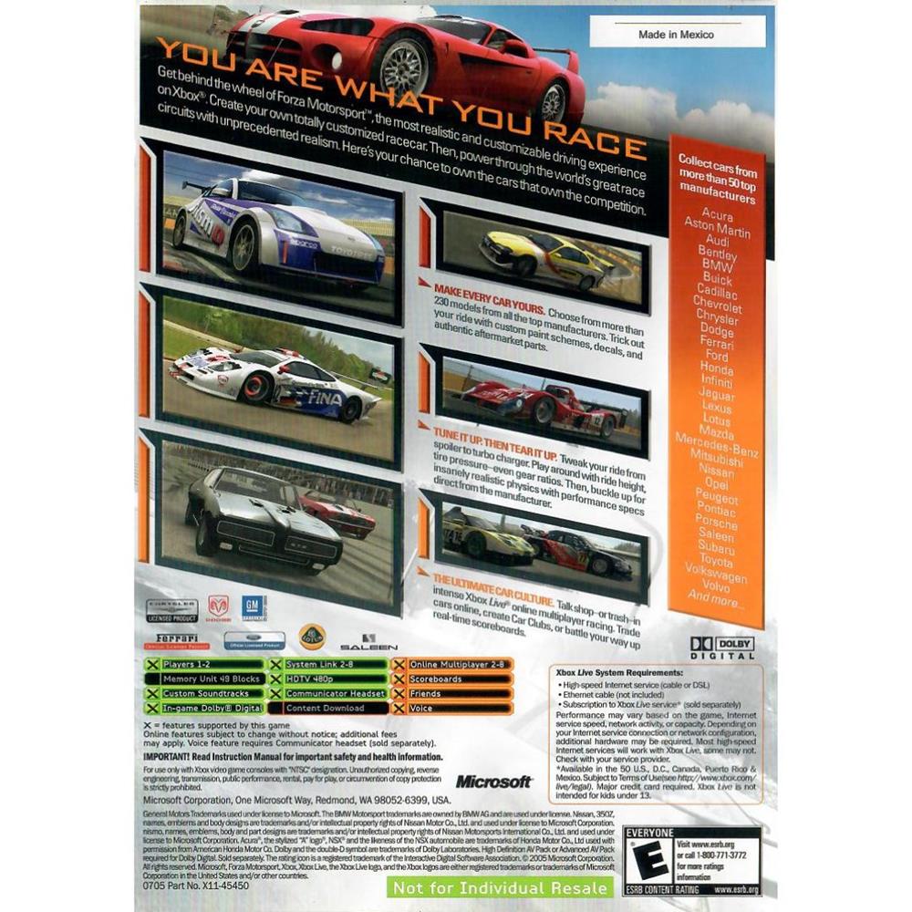 Forza Motorsport - Xbox (Usado)