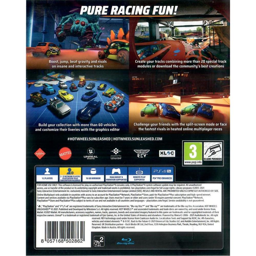 Hot Wheels Unleashed - Ps4 (Seminovo) (Europeu)