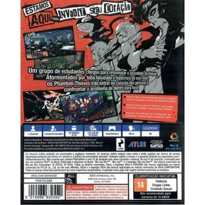 Persona 5 - Ps4 (Greatest Hits) (Novo)