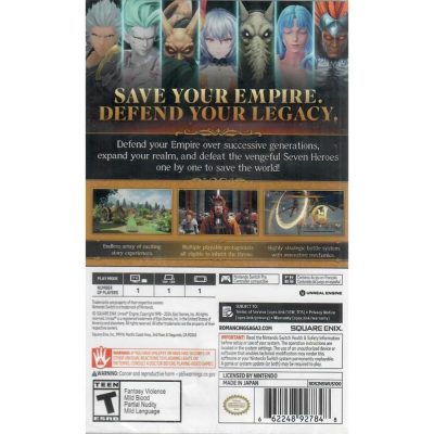 Romancing Saga 2 Revenge Of The Seven - Nintendo Switch (Novo)