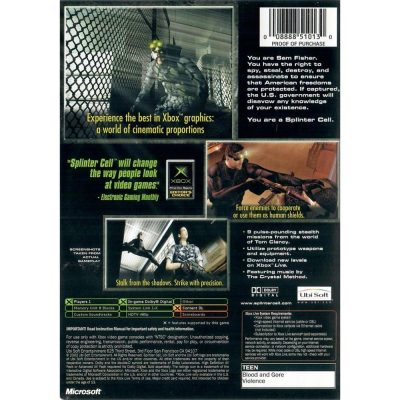 Splinter Cell Stealth Action Redefined - Xbox (Seminovo)