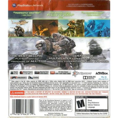 Call Of Duty Modern Warfare 2 - Ps3 (Greatest Hits) (Usado)