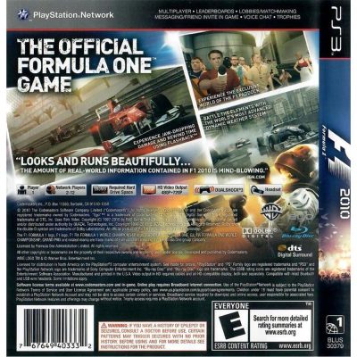 Formula (F1) 2010 - Ps3 (Usado)