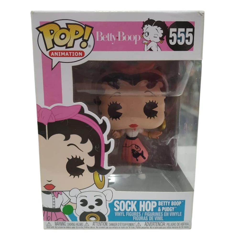 Funko Pop Animation - Betty Boop Sock Hop Betty Boop 555 (Loose) (Sem Cachorro E Marcas No Rosto)
