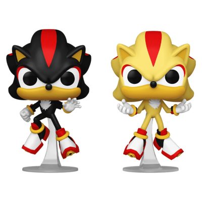Funko Pop! Games: Sonic - Shadow & Super Shadow (Glow In The Dark) 2-Pack