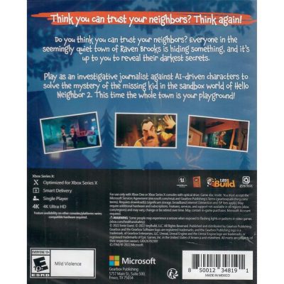 Hello Neighbor 2 - Xbox Series/Xbox One (Novo)