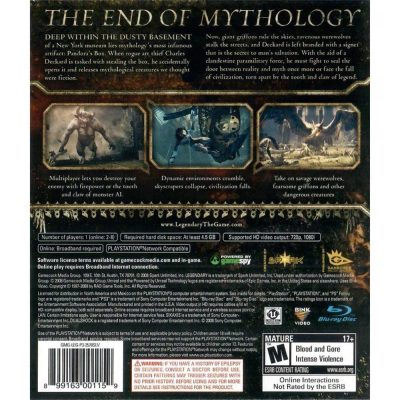 Legendary - Ps3 (Novo)