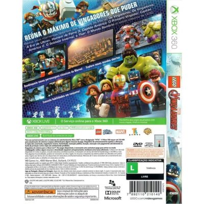Lego Marvel Vingadores - Xbox 360 (Seminovo)
