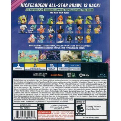 Nickelodeon All Star Brawl 2 - Ps4 (Novo)