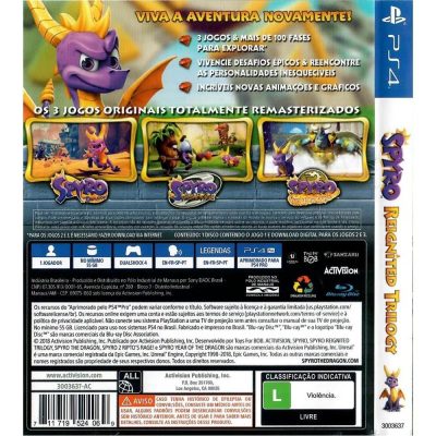 Spyro Reignited Trilogy - Ps4 (Novo)