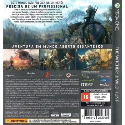 The Witcher 3 Wild Hunt - Xbox One (Com Extras) (Usado) (Mancha)