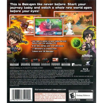 Bakugan Battle Brawlers - Ps3 (Seminovo)