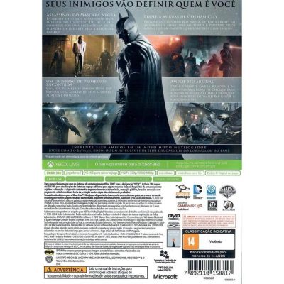Batman Arkham Origins - Xbox 360 (Usado) (Mancha)