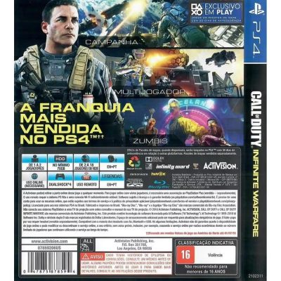Call Of Duty Infinite Warfare - Ps4 (Usado) (Trava Do Disco)