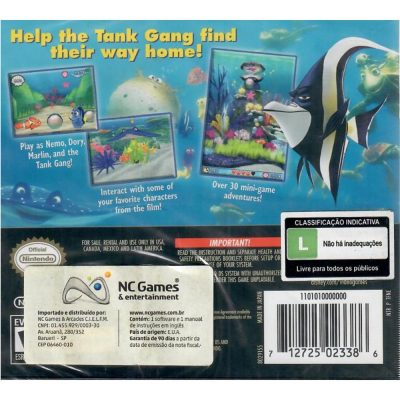 Disney Pixar Finding Nemo Escape To The Big Blue - Nintendo Ds (Novo)