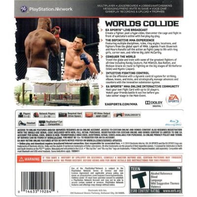 Ea Sports Mma - Ps3 (Seminovo)