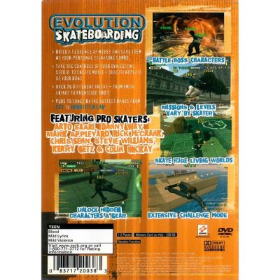 Evolution Skateboarding - Ps2 (Usado) (Encarte Rasgado)