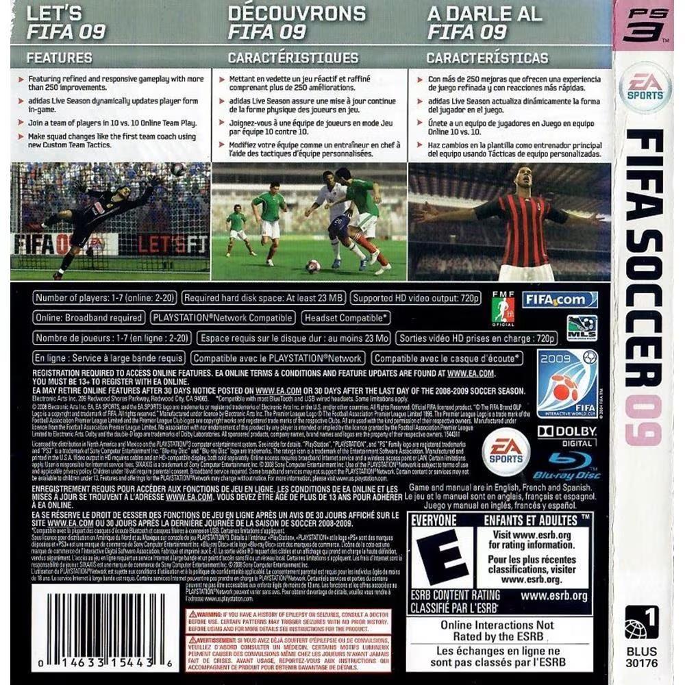 Fifa Soccer 09 - Ps3 (Usado)