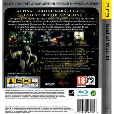 God Of War 3 - Ps3 (Capa Platinum, Disco Normal) (Usado)