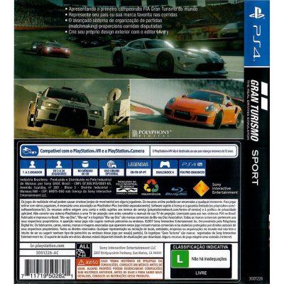 Gran Turismo Sport - Ps4 (Usado)