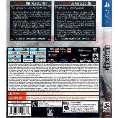 Homefront The Revolution - Ps4 (Usado) (Capa Reimpressa) (Imagem Ilustrativa)