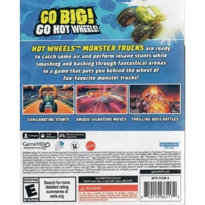 Hot Wheels Monster Trucks Stunt Mayhem - Ps5 (Novo)