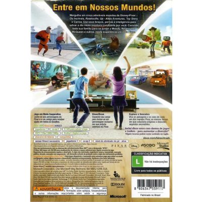 Kinect Rush Uma Aventura Disney Pixar - Xbox 360 (Usado) (Sem Manual)