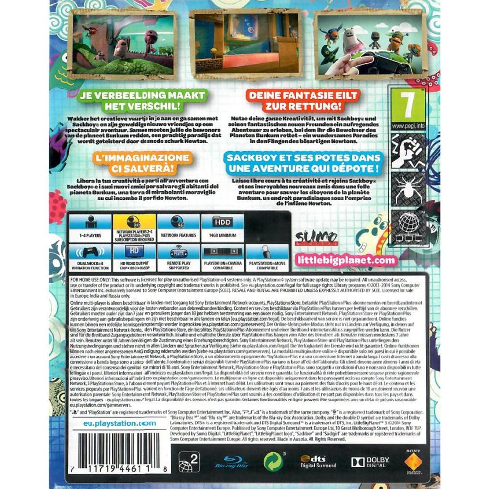Little Big Planet 3 - Ps4 (Usado) (Capa Quebrada)