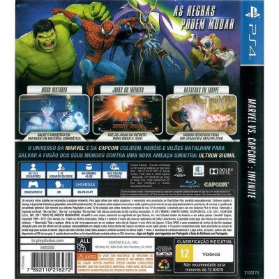 Marvel Vs Capcom Infinite - Ps4 (Usado)
