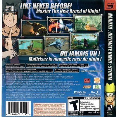 Naruto Shippuden Ultimate Ninja Storm - Ps3 (Usado)