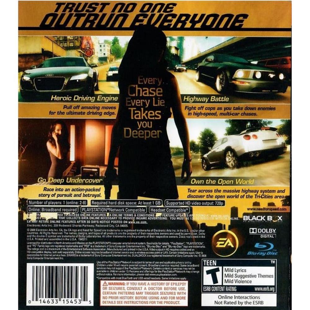 Need For Speed Undercover - Ps3 (Usado) (Trava Do Disco)