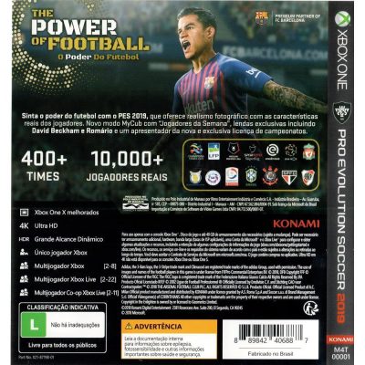 Pes 2019 - Pro Evolution Soccer - Xbox One (Usado)