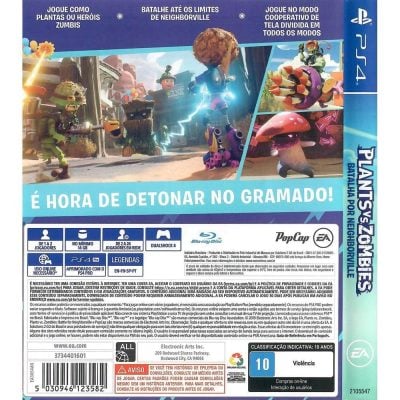 Plants Vs Zombies Batalha Por Neighborville - Ps4 (Novo)