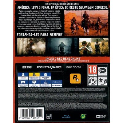 Red Dead Redemption 2 - Ps4 (Com Mapa) (Seminovo) (Europeu)