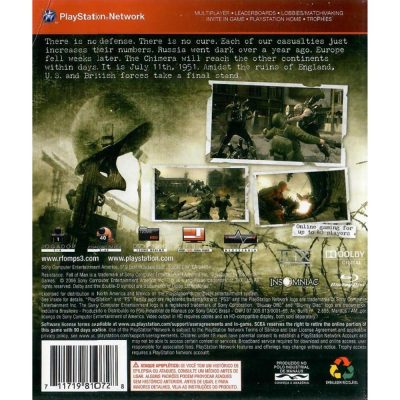 Resistance Fall Of Man - Ps3 (Greatest Hits) (Usado)