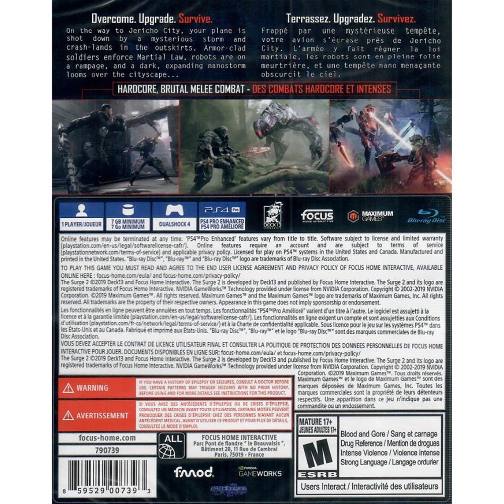 The Surge 2 - Ps4 (Detalhe Lacre) (Novo)