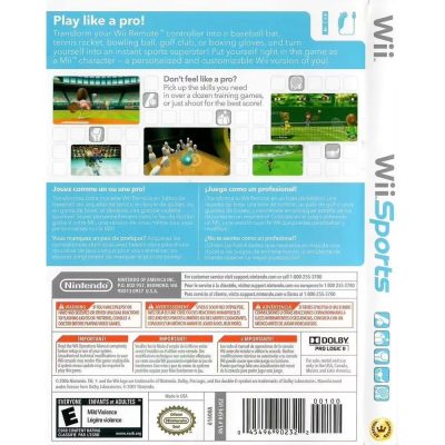 Wii Sports - Nintendo Wii (Nintendo Selects) (Usado) (Sem Manual)