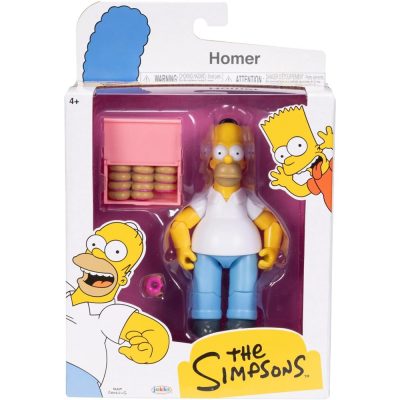 Action Figure Homer Simpson Com Donut E Caixa De Donuts - The Simpsons - Jakks Pacific