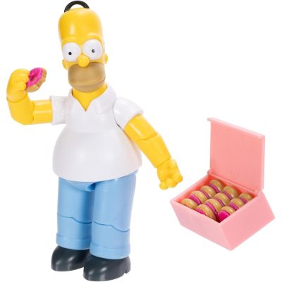 Action Figure Homer Simpson Com Donut E Caixa De Donuts - The Simpsons - Jakks Pacific