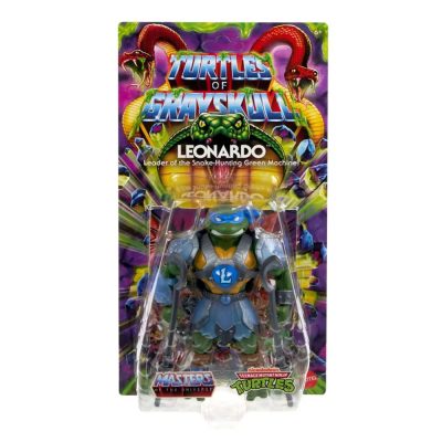 Action Figure Leonardo - Turtles Of Grayskull Reptile Wars - Masters Of The Universe Origins - Mattel
